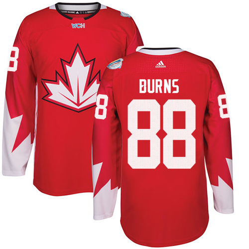 Herren Team Canada #88 Brent Burns Authentic Rot Auswärts 2016 World Cup Hockey